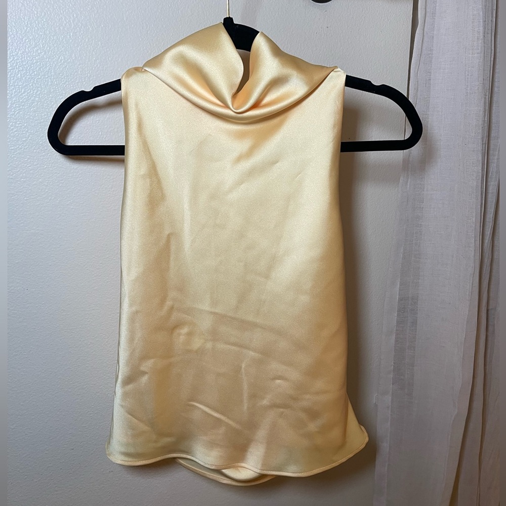 Zara Satin effect halter top